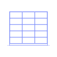 Layouts Pantries Reach In Framed Equal Bulk Editable Svg Line Art, Free Vectors File